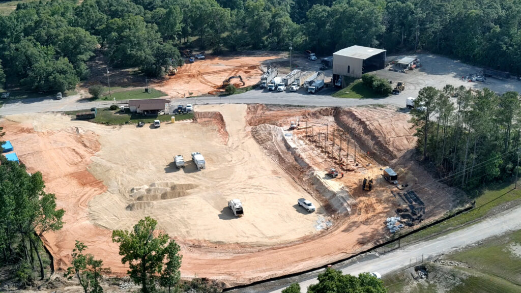 Drone shot of Bay Minette Transfer Station